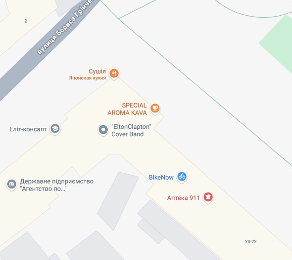 Мапа розташування офісу Lono Development — м. Львів